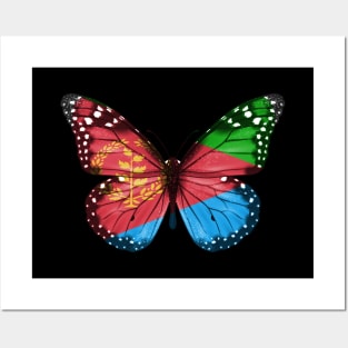 Eritrean Flag  Butterfly - Gift for Eritrean From Eritrea Posters and Art